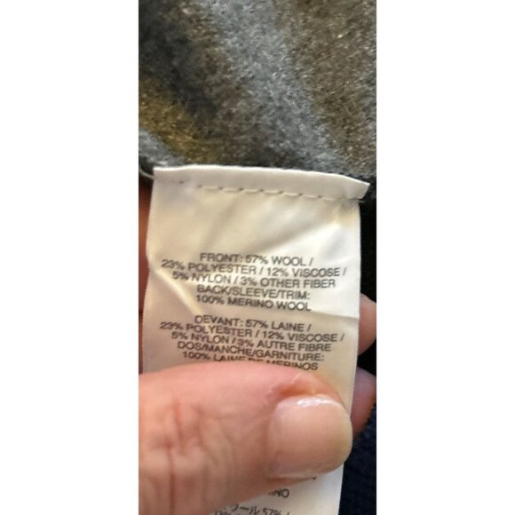 J.CREW Color-Block Crewneck with Zippers Gray Red Wool Blend Size XXSmall - Picture 10 of 10